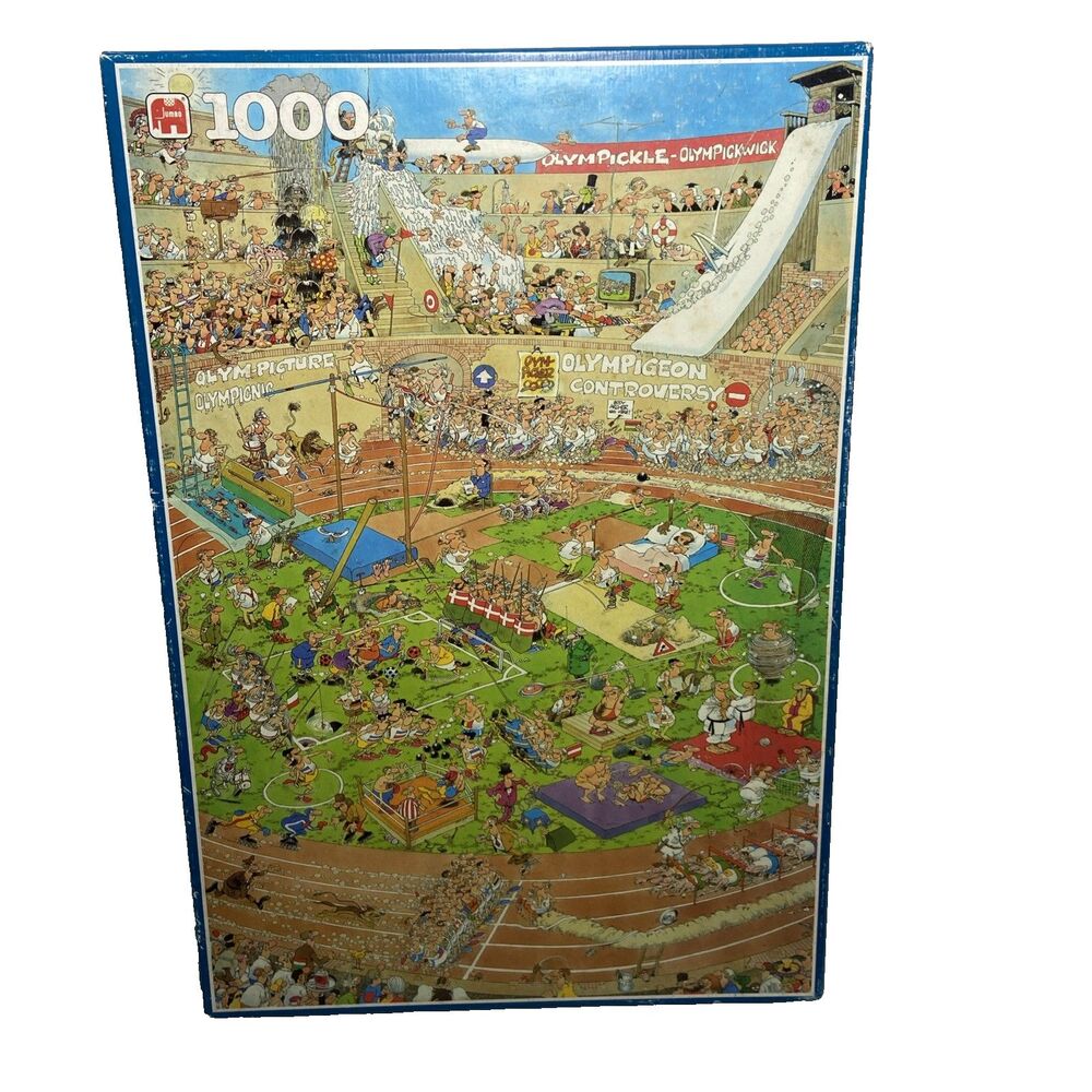 1000 Pc Jigsaw Puzzle Olympics  JAN VAN HAASTEREN Completed
